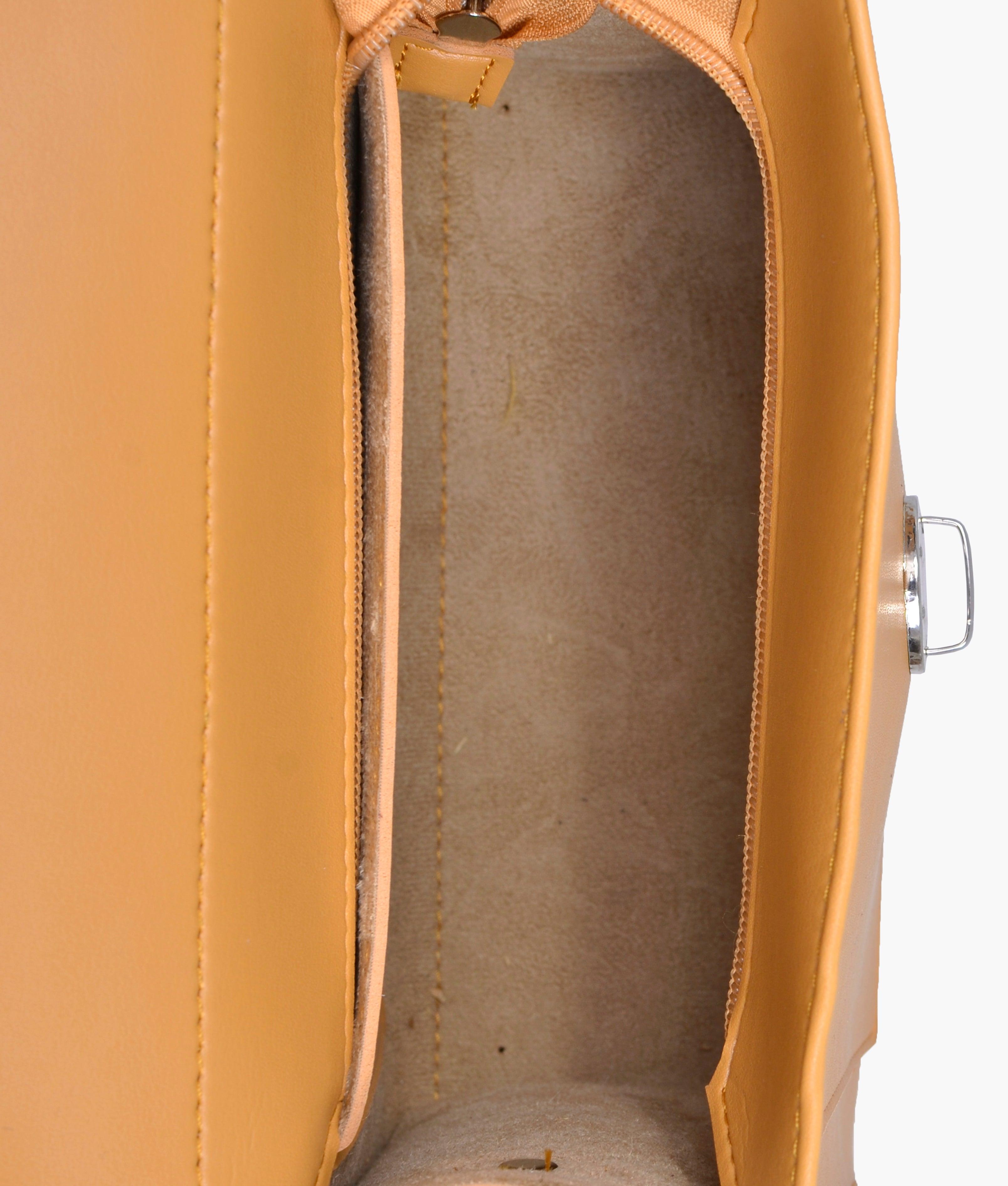 Mustard push-lock messenger bag - tntwear1