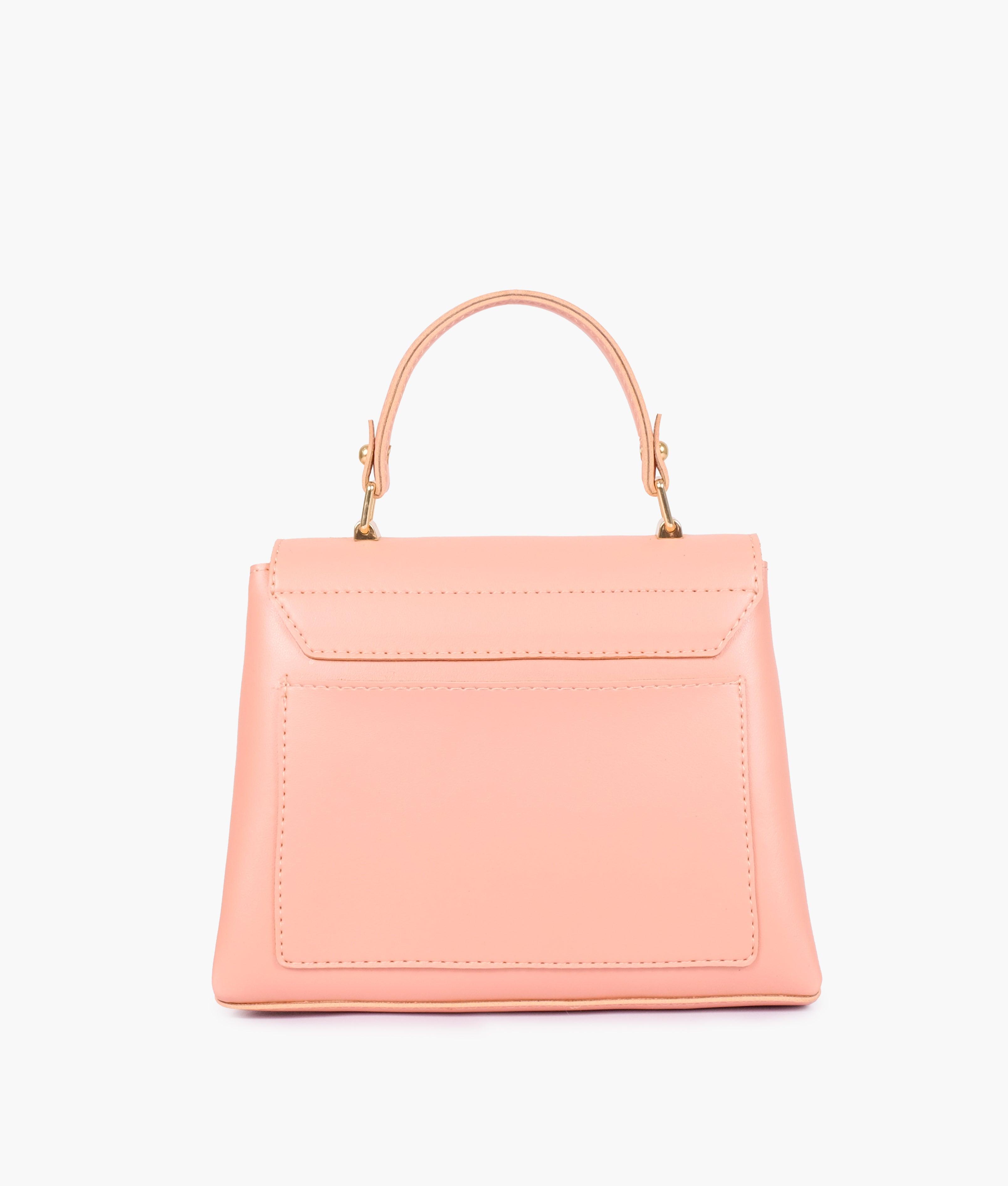 Peach mini top-handle bag - tntwear1