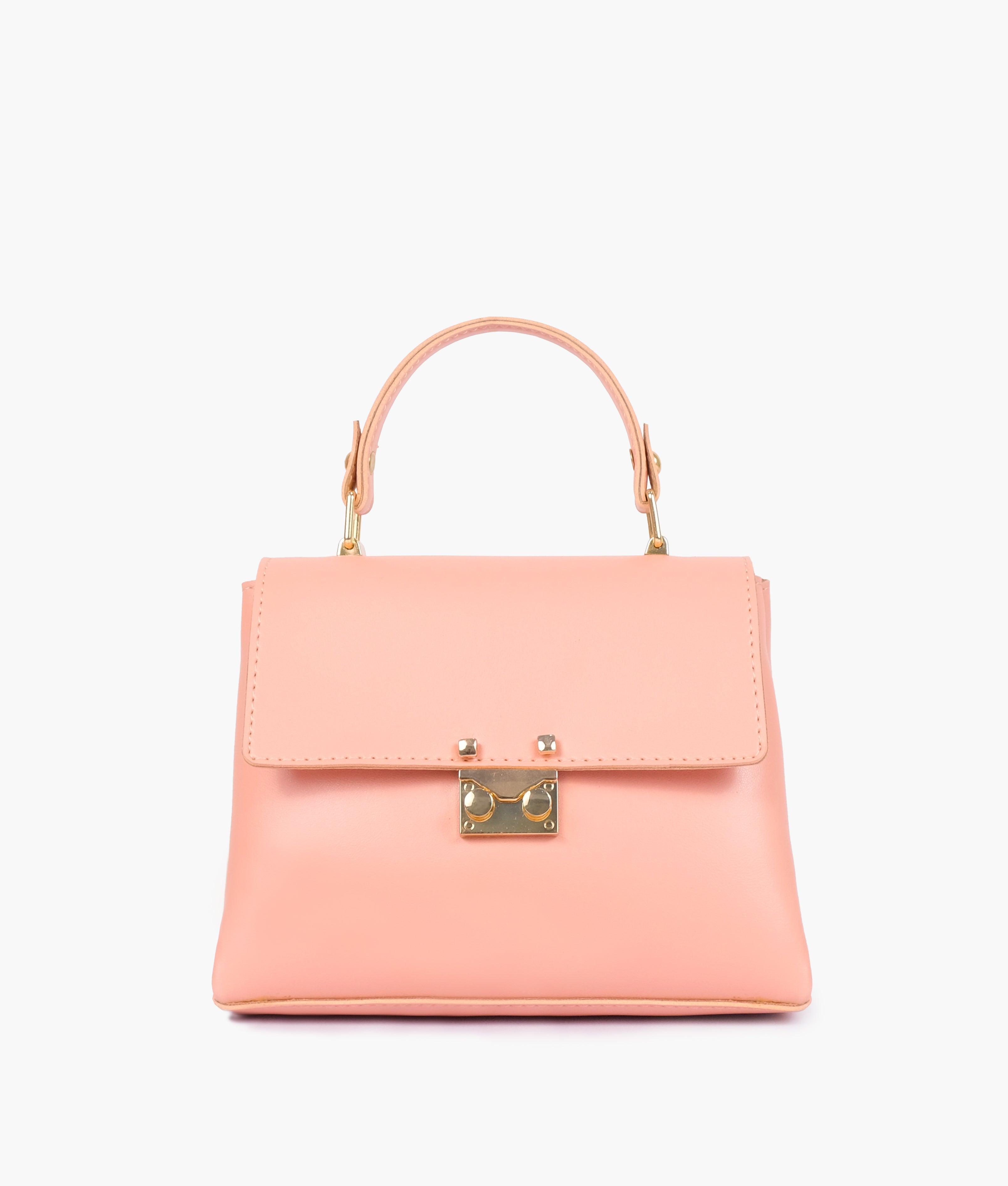 Peach mini top-handle bag - tntwear1