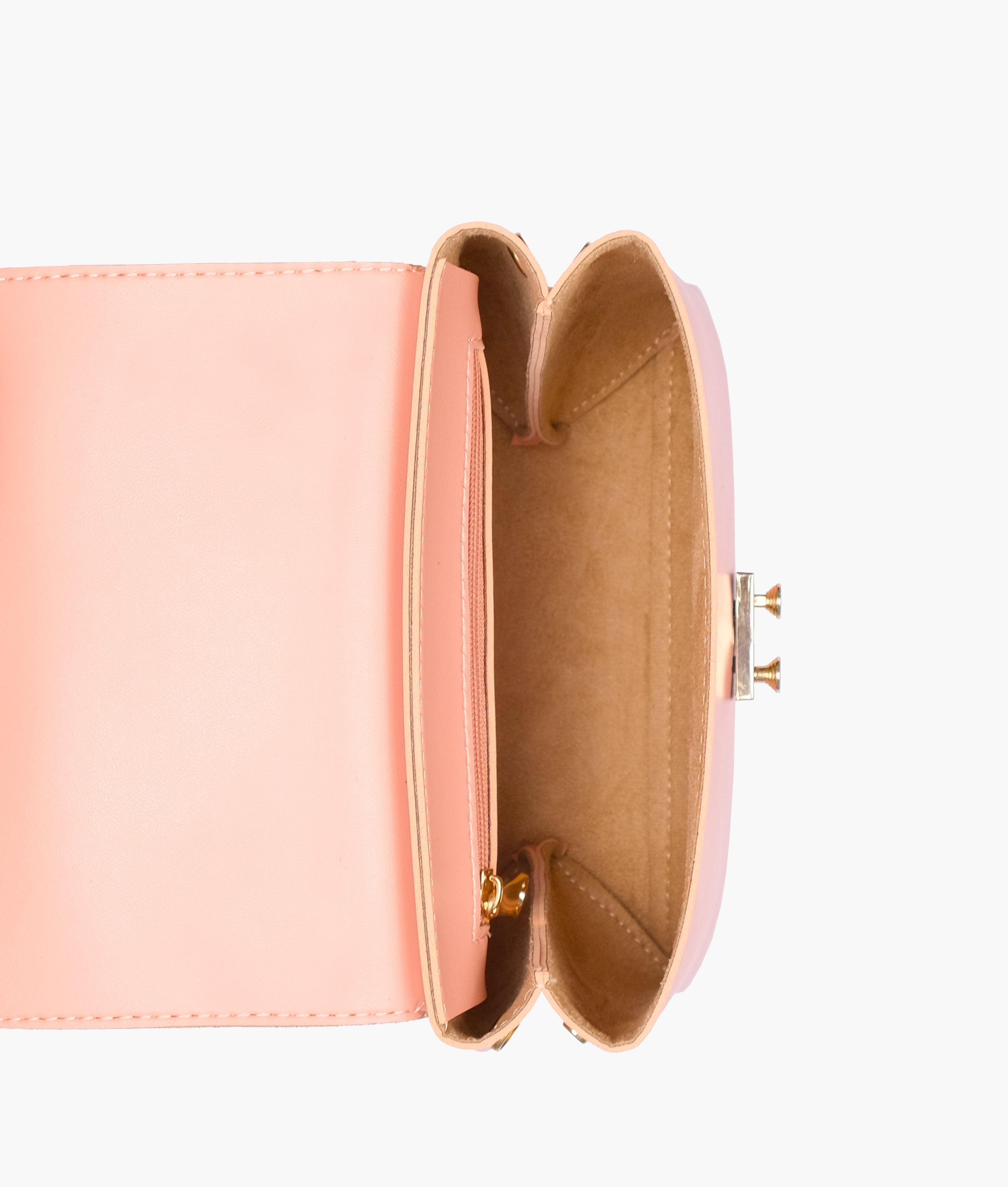 Peach mini top-handle bag - tntwear1