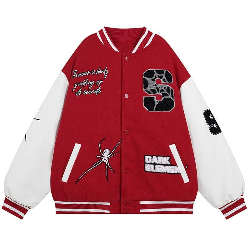 Tntwear® Winter Varsity Jacket Spider Web - tntwear1