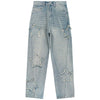 Tntwear Retro Washed Jeans Stars Patch - tntwear1