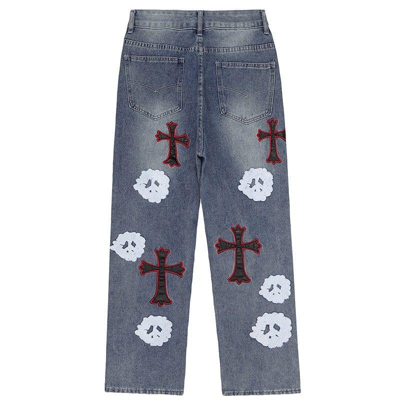 Tntwear Distressed Jeans Cross and Ghost - tntwear1