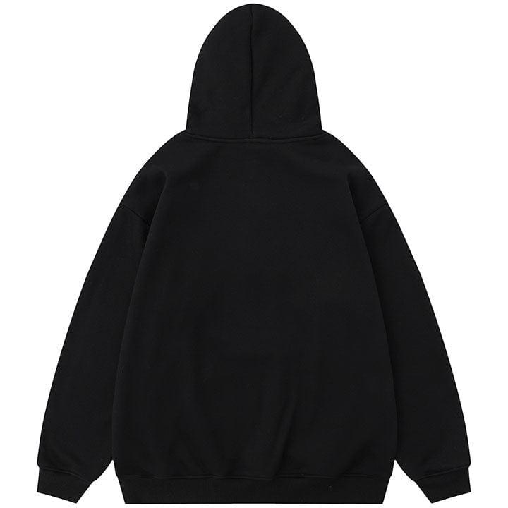 Tntwear® Winter Pullover Hoodie Flocked Ghost - tntwear1