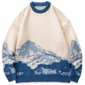 Unisex Sweater Snow Mountain Gradient - tntwear1