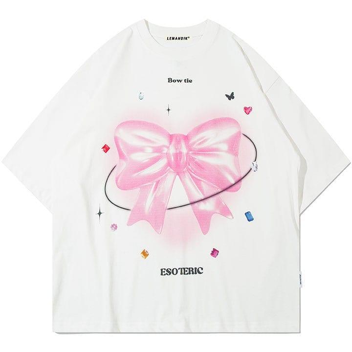 Tntwear® Y2K Graphic T-shirt with Bow Tie - tntwear1