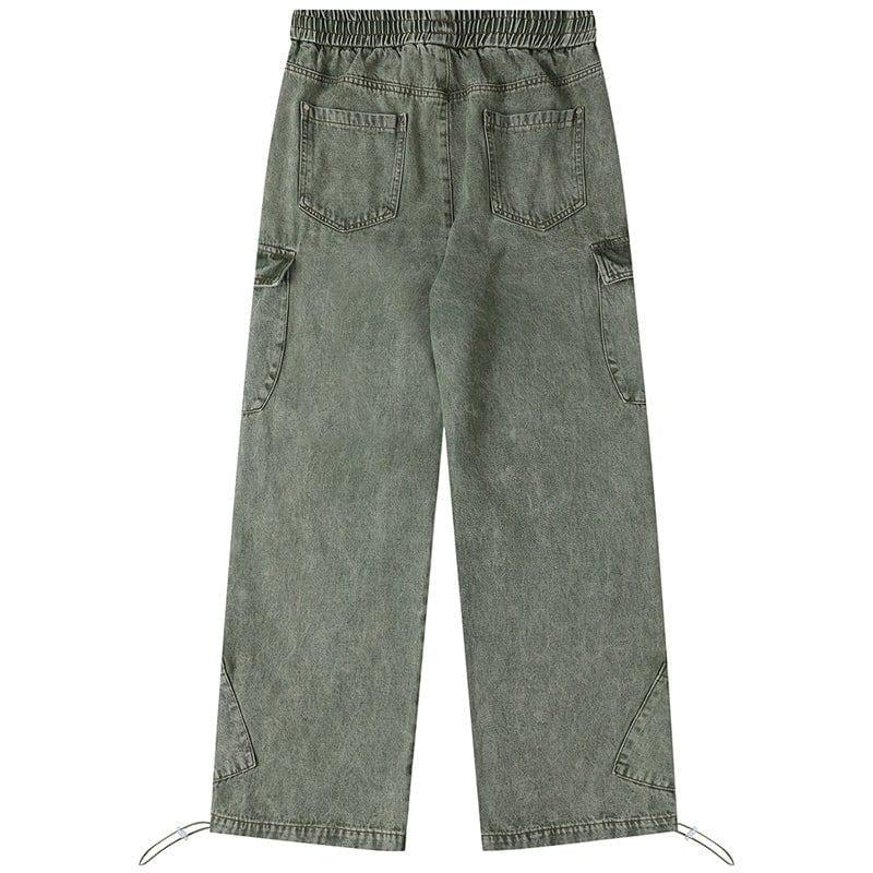 Tntwear Stylish Cargo Jeans Multiple Pockets - tntwear1