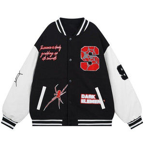 Tntwear® Winter Varsity Jacket Spider Web - tntwear1