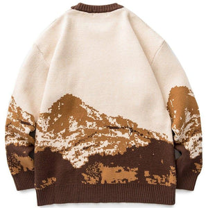 Unisex Sweater Snow Mountain Gradient - tntwear1