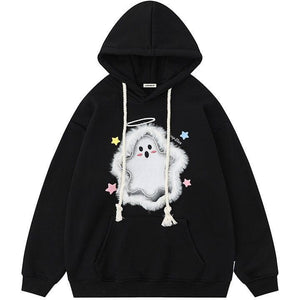 Tntwear® Winter Pullover Hoodie Flocked Ghost - tntwear1