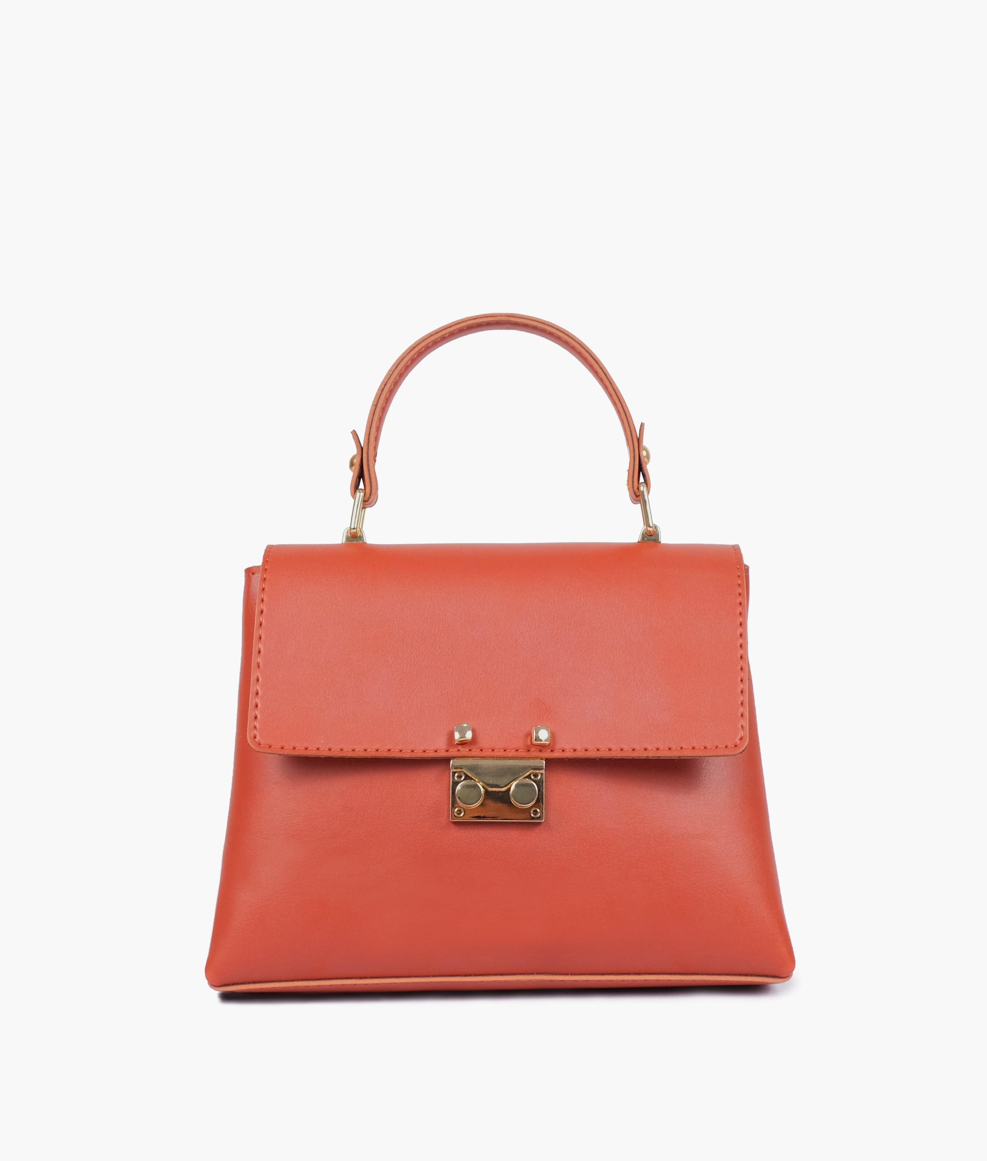 Rust mini top-handle bag - tntwear1