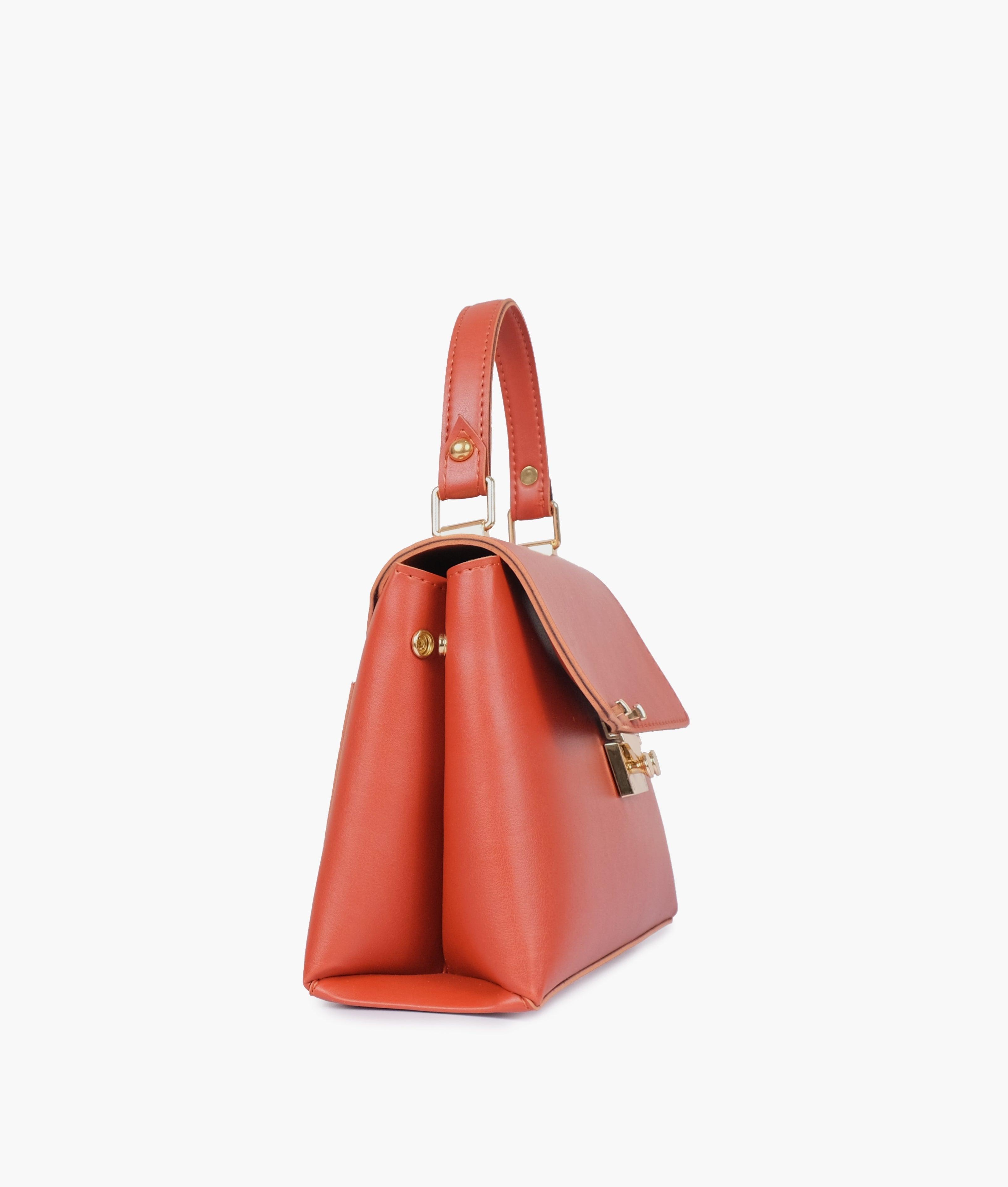 Rust mini top-handle bag - tntwear1