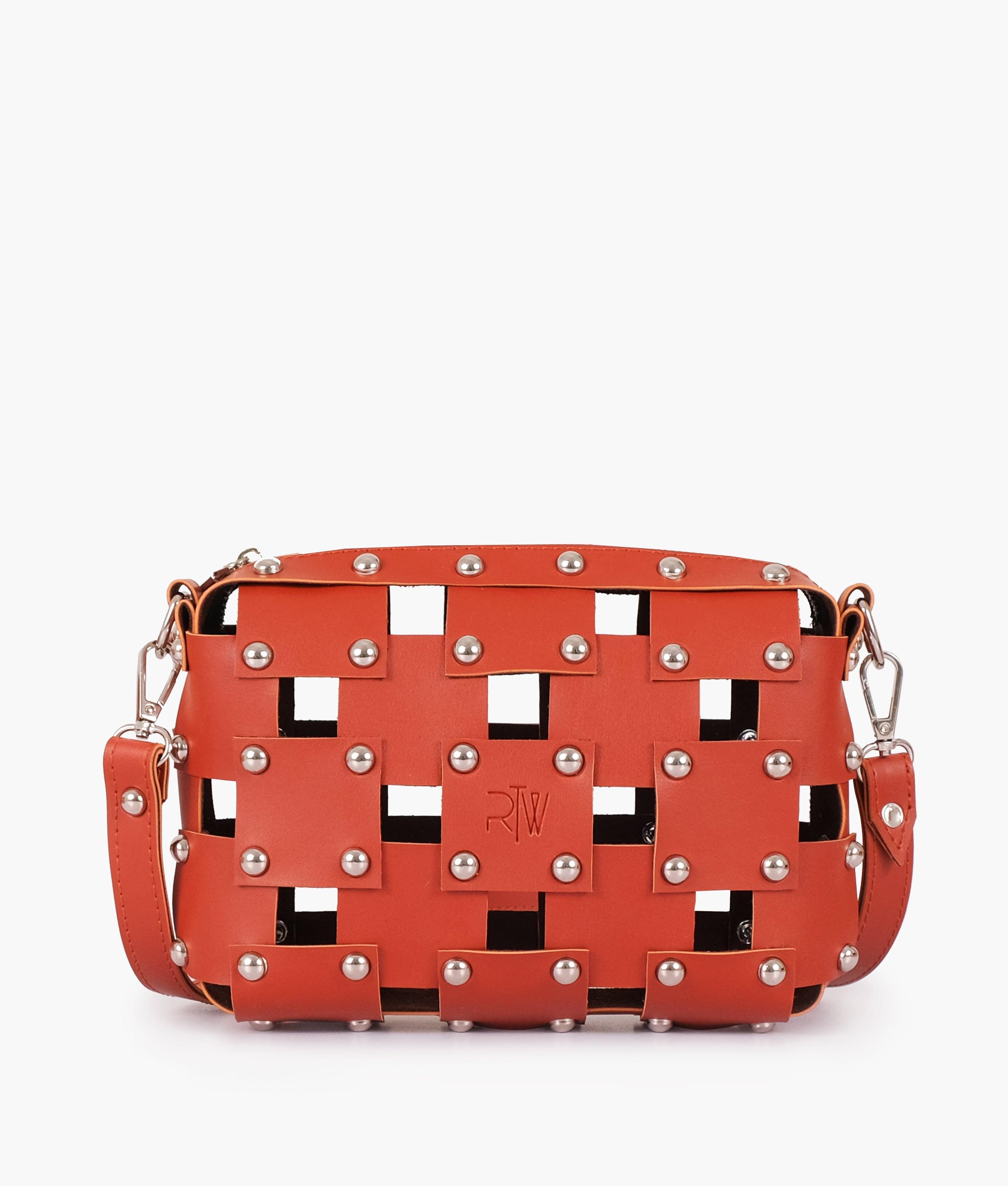 Rust rivet cross-body bag - tntwear1