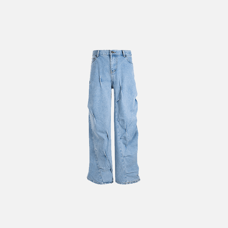 Vintage Washed Twisted Jeans - tntwear1