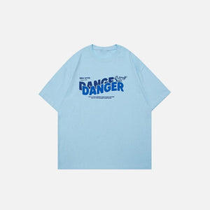 Loose Danger Printed T-shirt - tntwear1