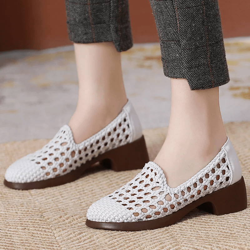 TntWear Shoes Aura Women's Hollow Woven Breathable Loafers