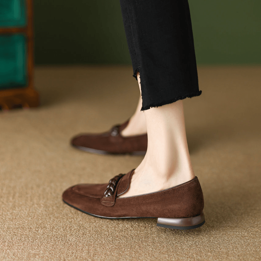 TntWear Shoes Perla Women's Suede Office Loafers