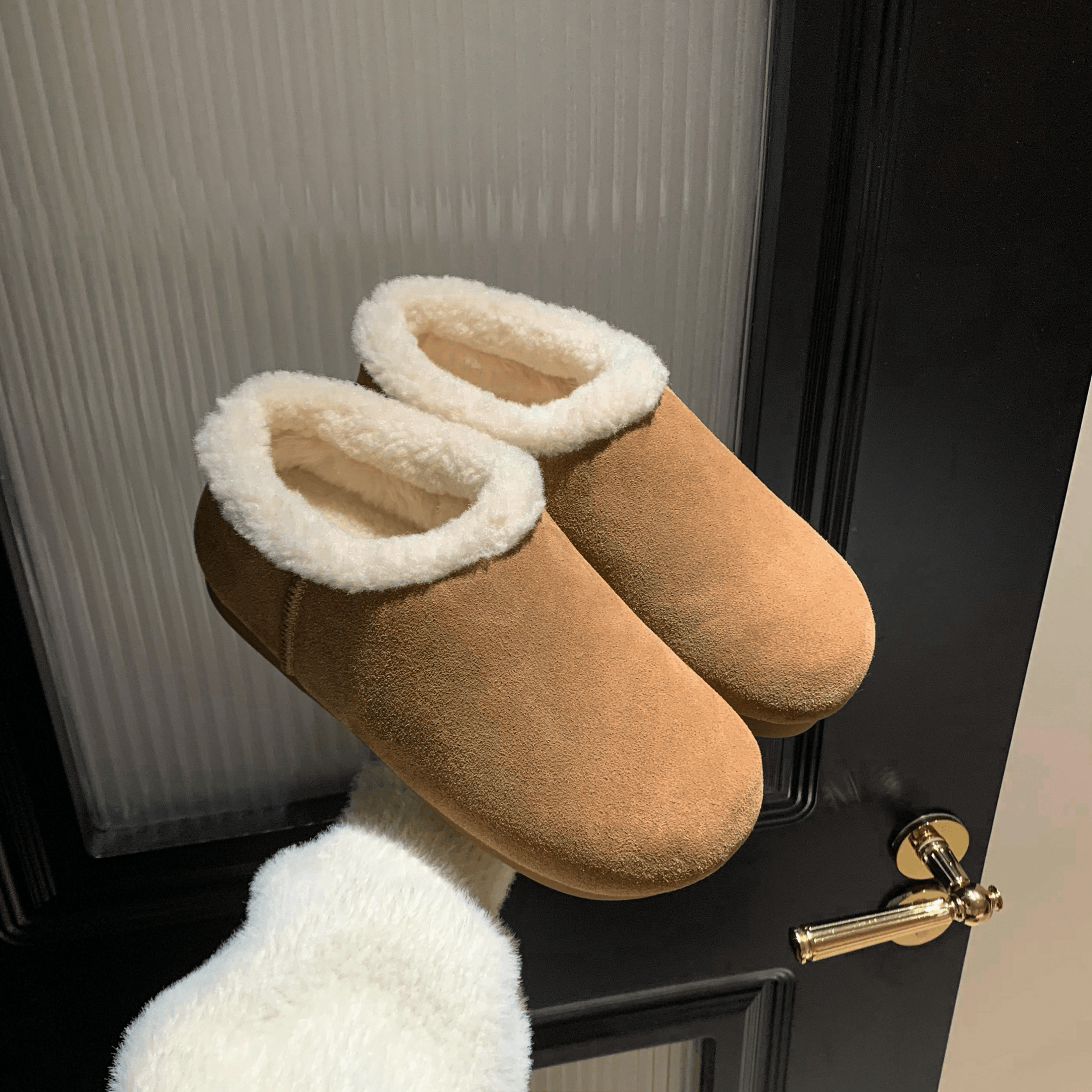 TntWear Shoes Romina Women's Plush Winter Snow Flat Booties