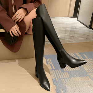 TntWear Shoes Safiro Women's Over The Knee Leather Boots