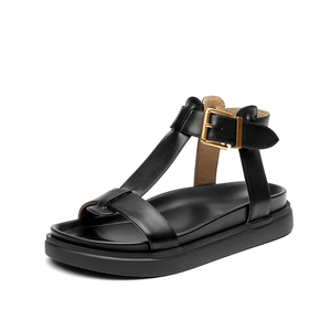 TntWear Shoes Sara Women's T-Strap Leather Sandal