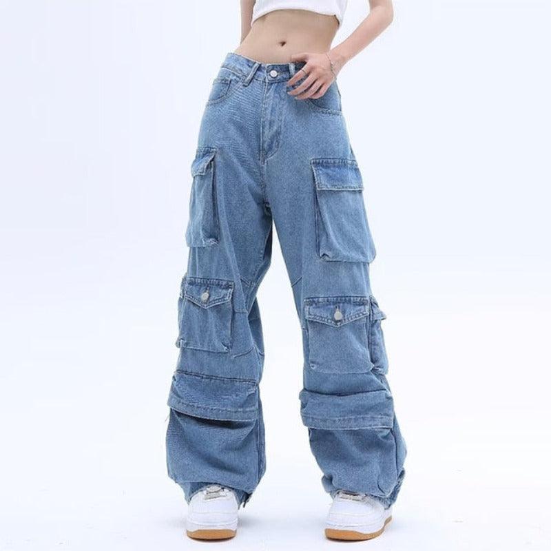 Seoul Street Oversized Jeans - tntwear1