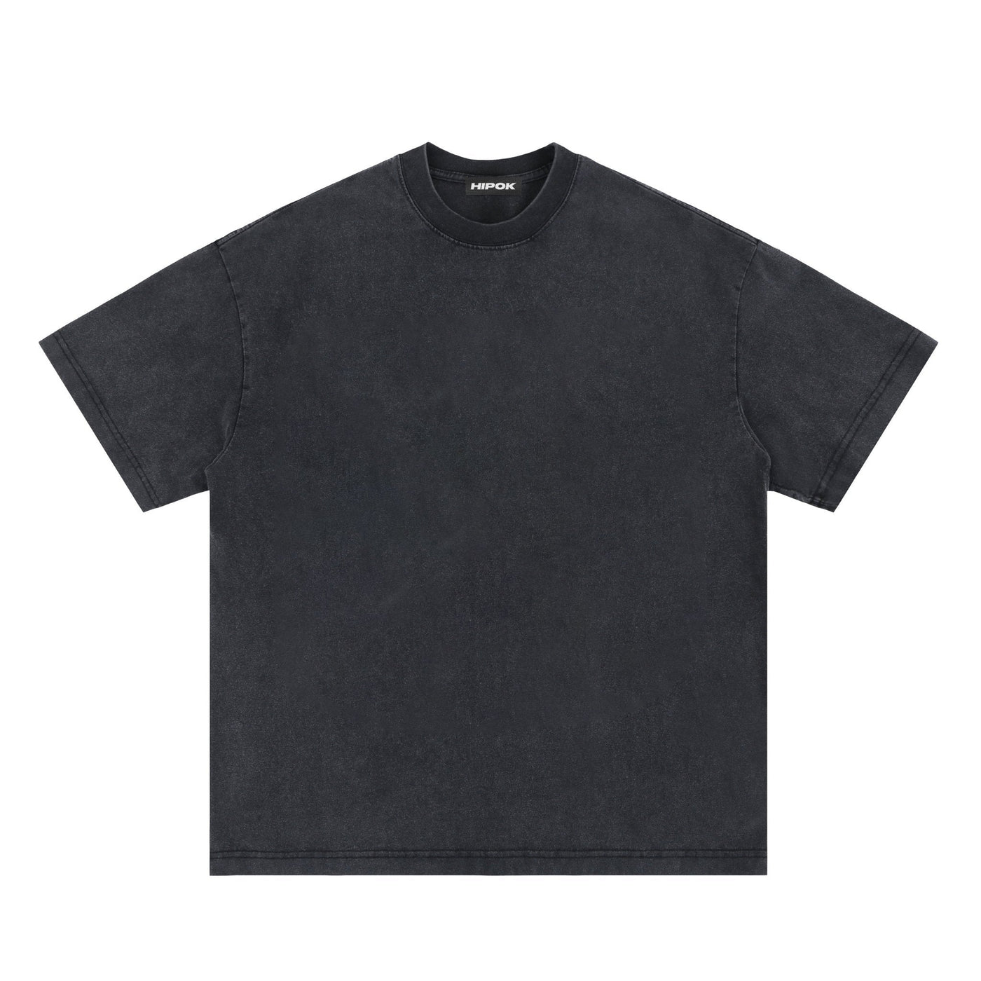Washed Black Basic T-Shirt