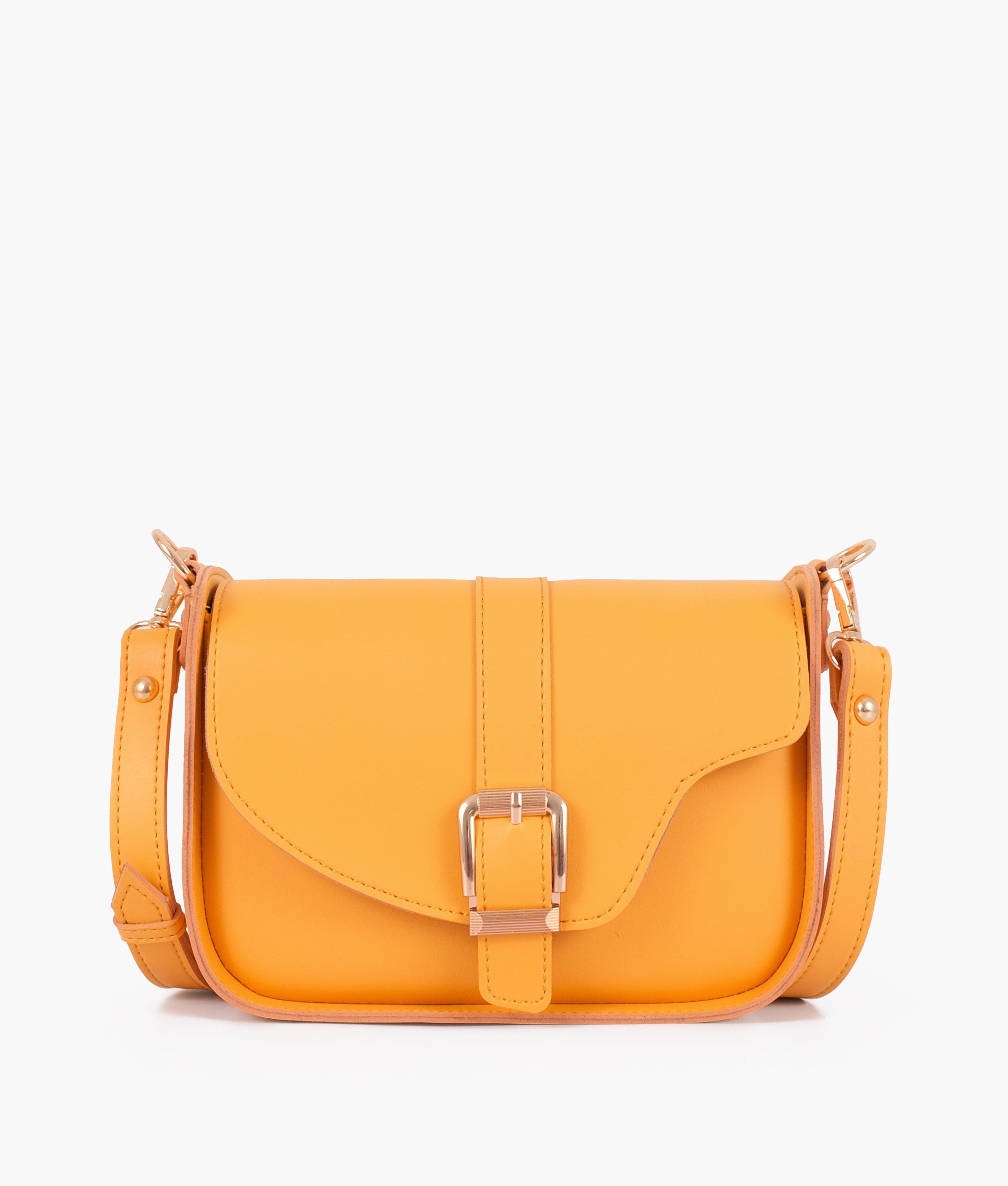 Yellow saddle buckle bag - tntwear1